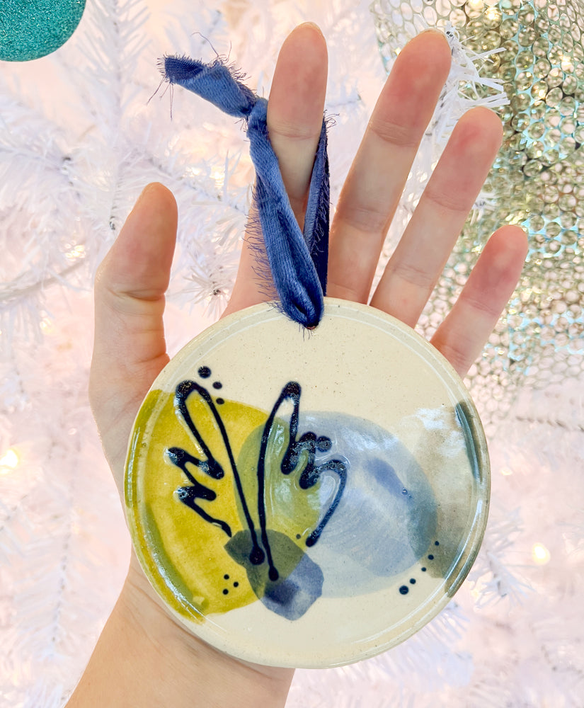 Hand Painted Ornament 2023 - Rowe Pottery x Katherine Simdon
