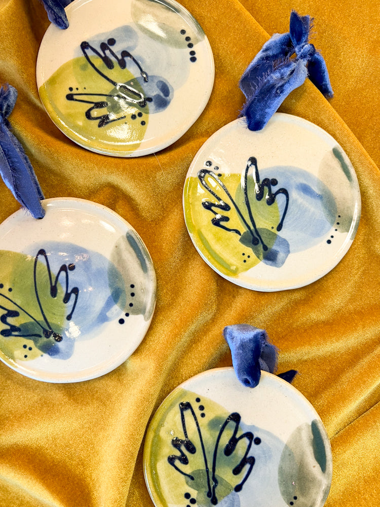 Hand Painted Ornament 2023 - Rowe Pottery x Katherine Simdon