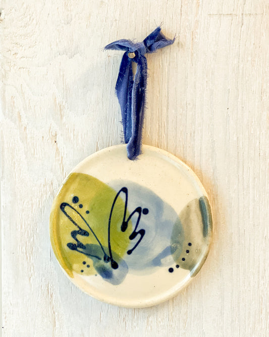 Hand Painted Ornament 2023 - Rowe Pottery x Katherine Simdon