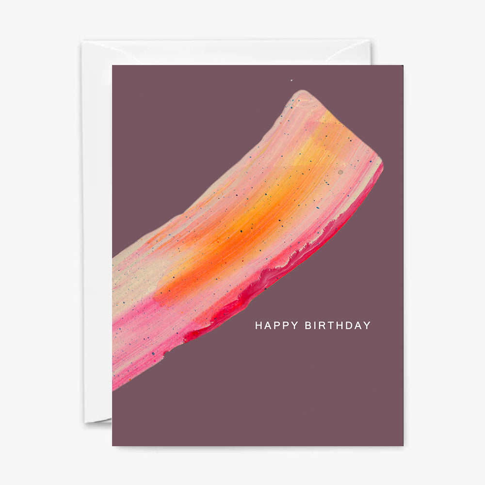 Set of 6 - Happy Birthday Painted Assorted Cards