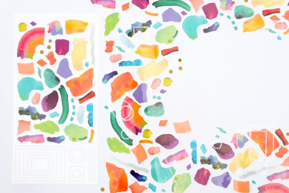 Abstract Sticker Sheet - Create Your Own Art!