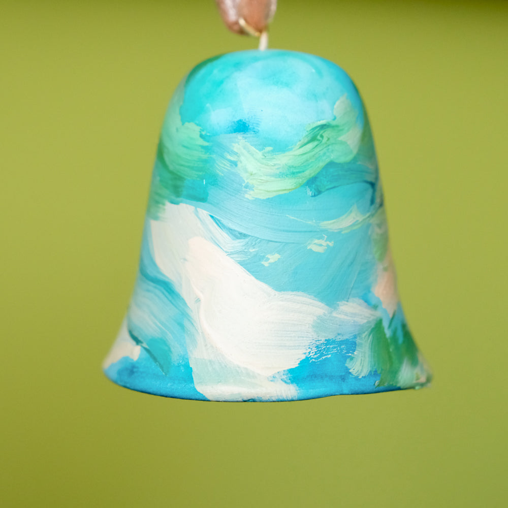 Original Hand-Painted Bell Ornament 1