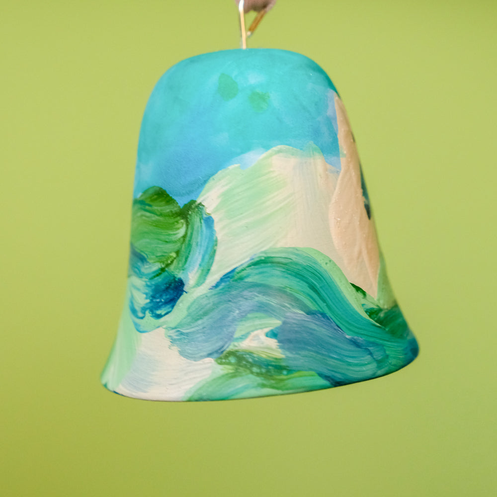 Original Hand-Painted Bell Ornament 2