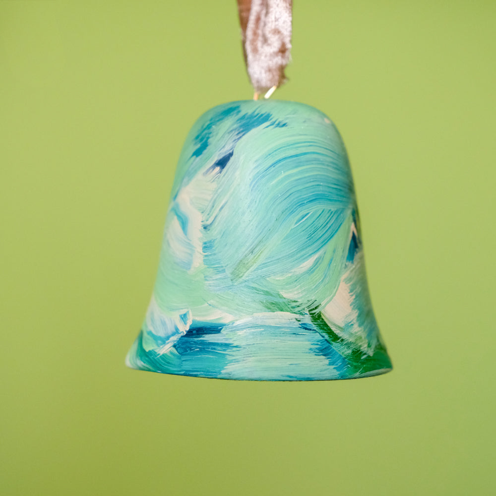 Original Hand-Painted Bell Ornament 3