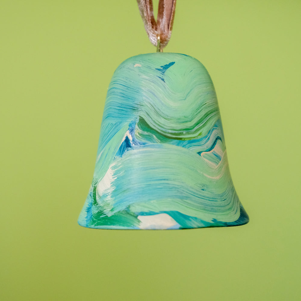 Original Hand-Painted Bell Ornament 3