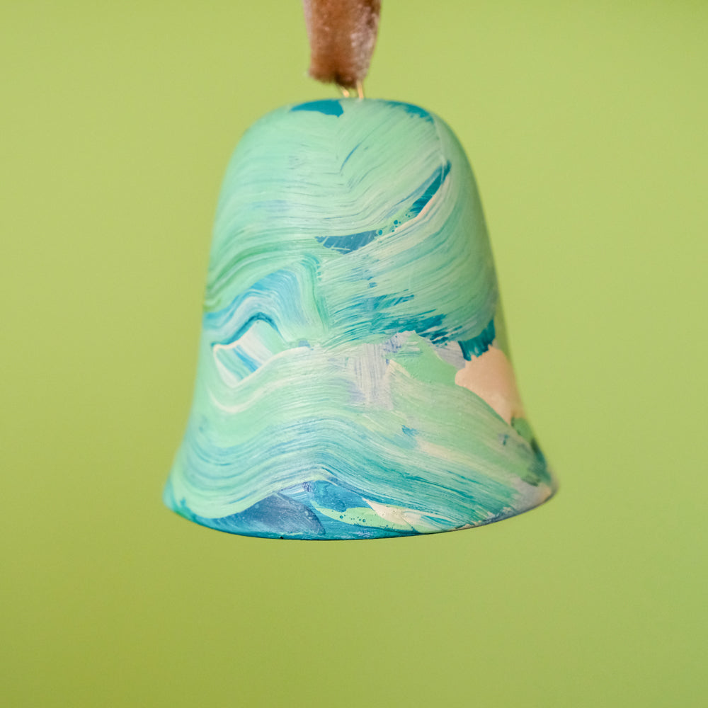 Original Hand-Painted Bell Ornament 3