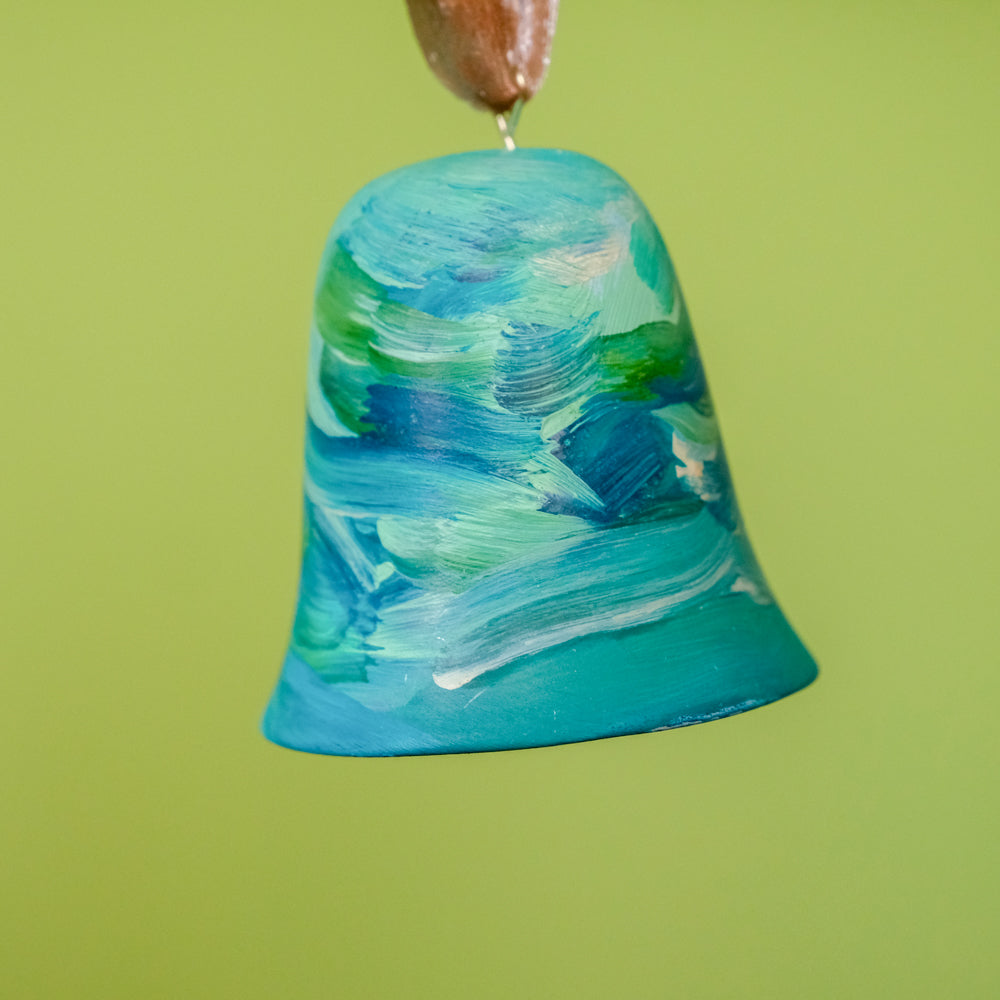 Original Hand-Painted Bell Ornament 4