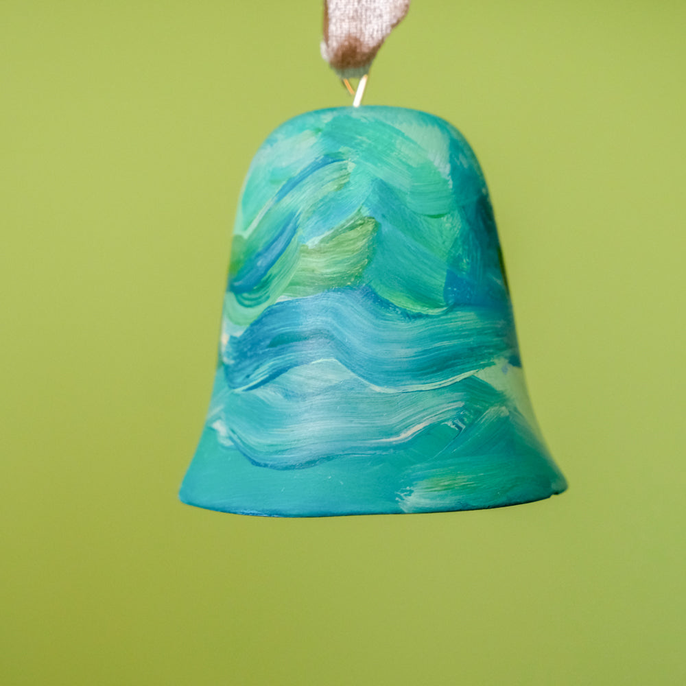 Original Hand-Painted Bell Ornament 4