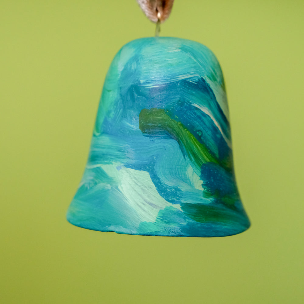 Original Hand-Painted Bell Ornament 4