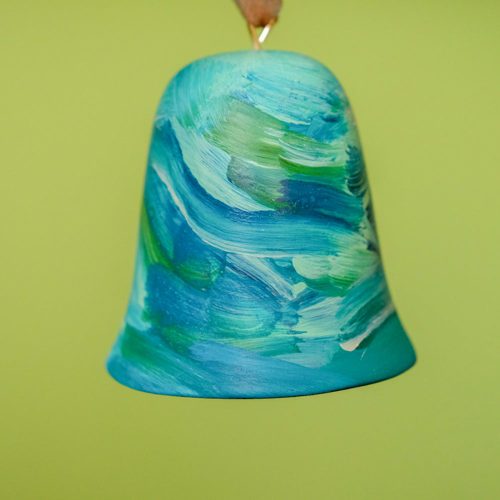 Original Hand-Painted Bell Ornament 4