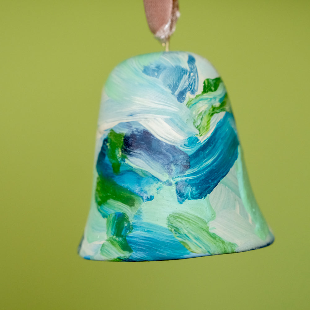 Original Hand-Painted Bell Ornament 5