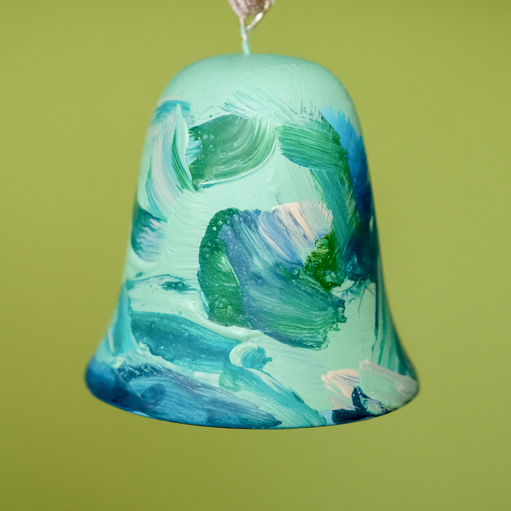 Original Hand-Painted Bell Ornament 9