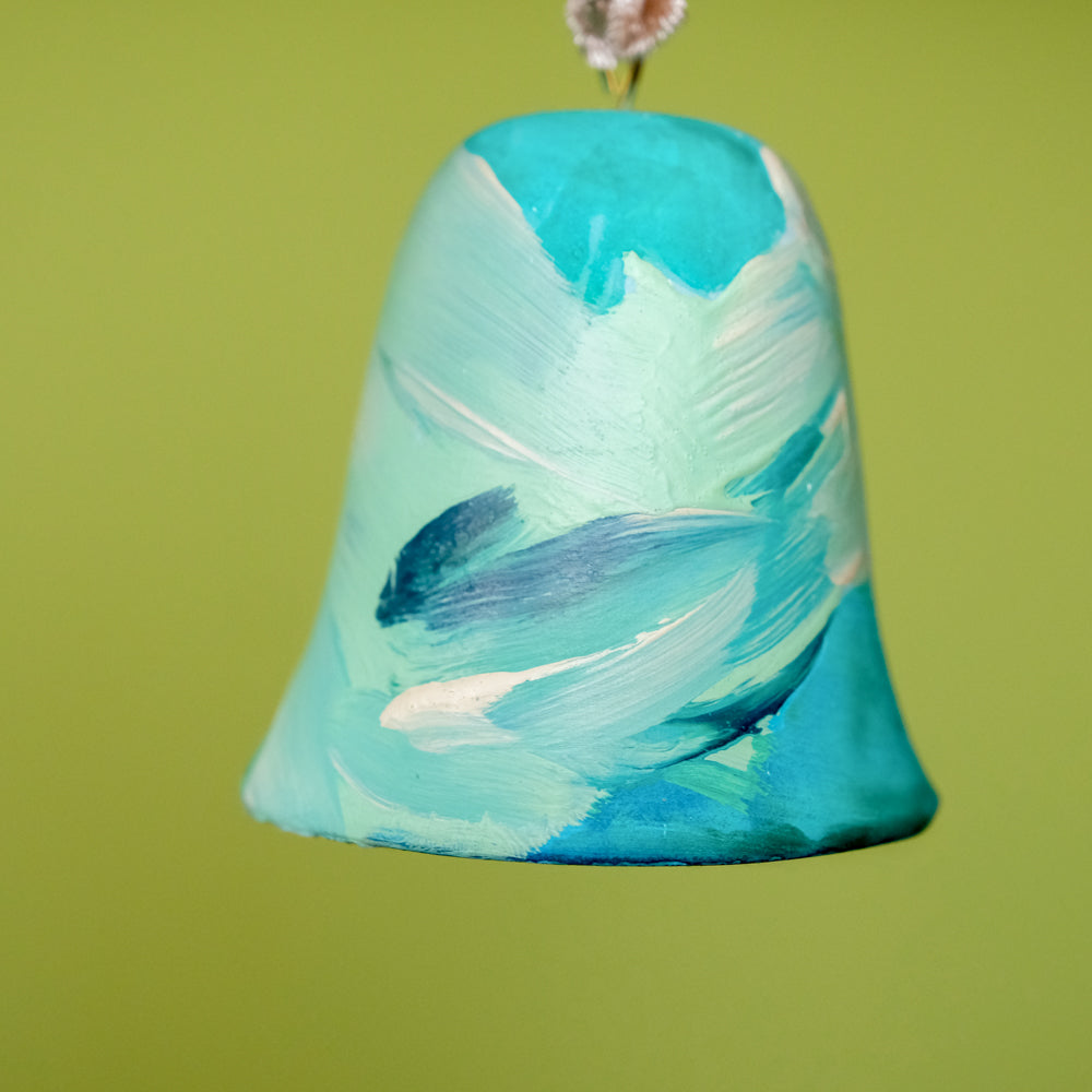 Original Hand-Painted Bell Ornament 11