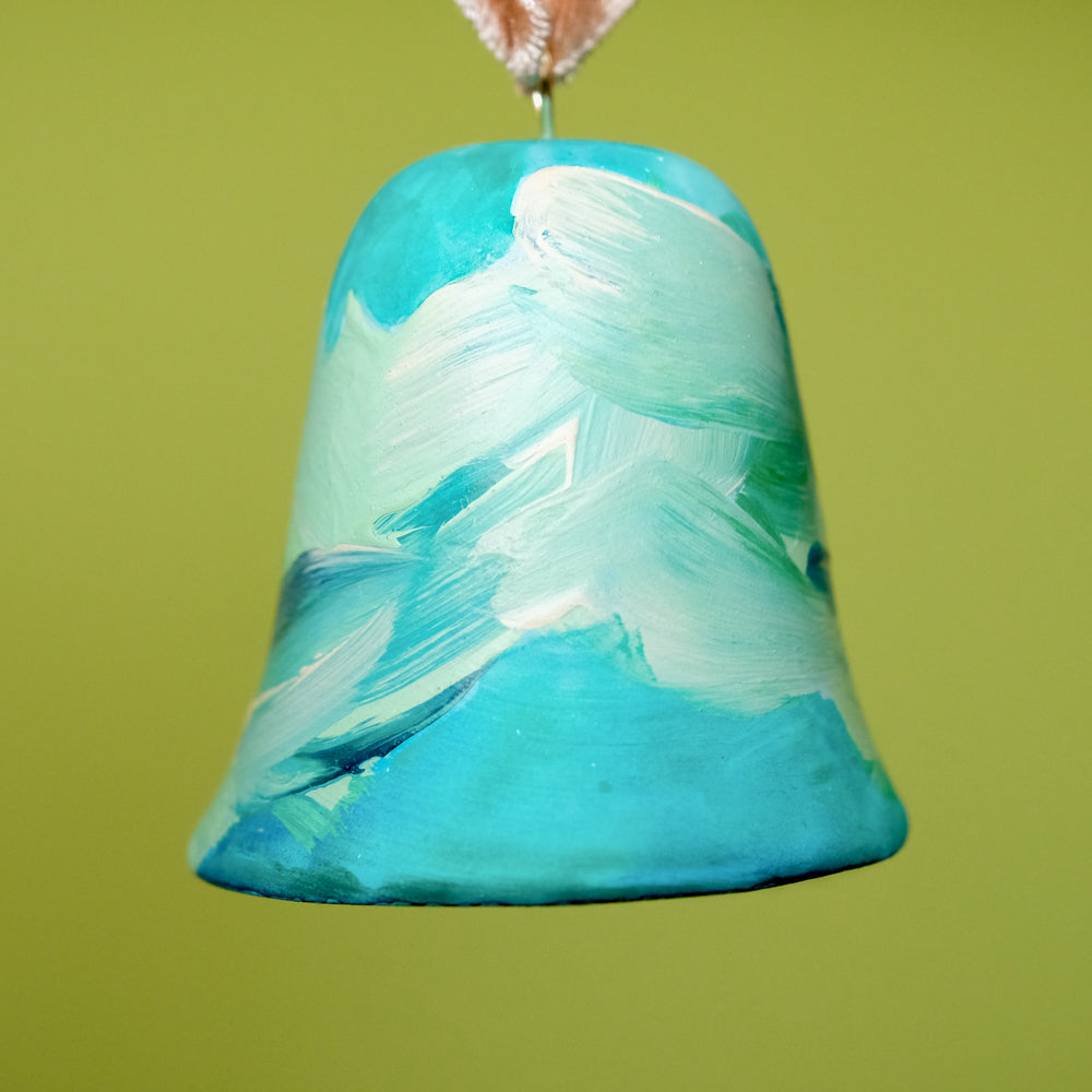 Original Hand-Painted Bell Ornament 11