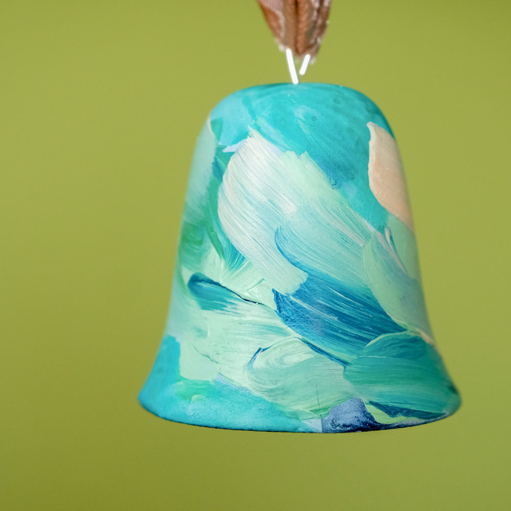 Original Hand-Painted Bell Ornament 11