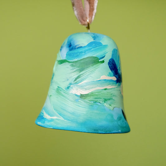 Original Hand-Painted Bell Ornament 12