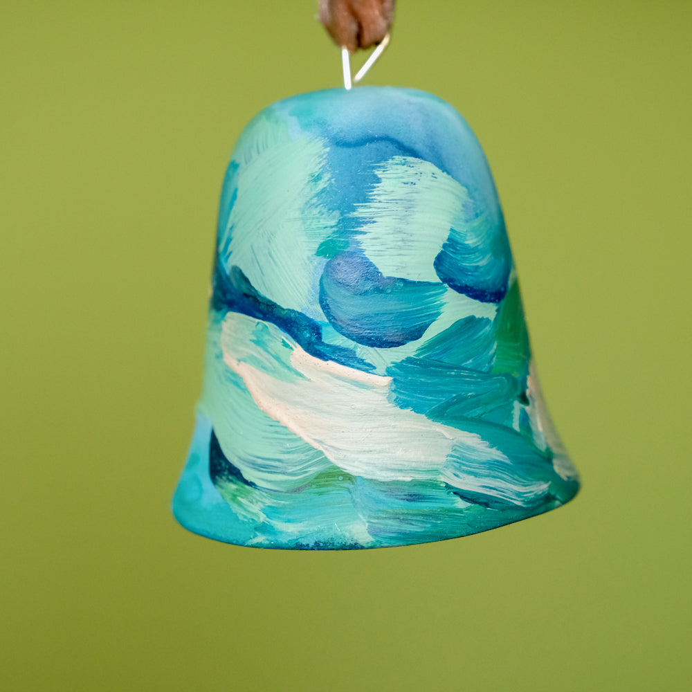 Original Hand-Painted Bell Ornament 12