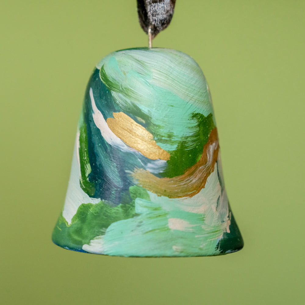 Original Hand-Painted Bell Ornament 13