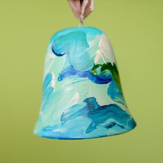 Original Hand-Painted Bell Ornament 14