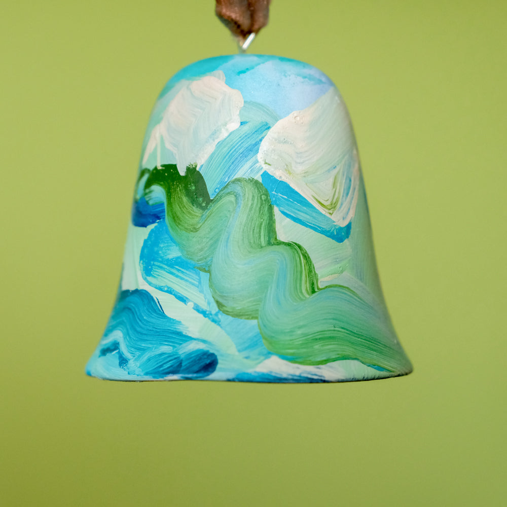 Original Hand-Painted Bell Ornament 14