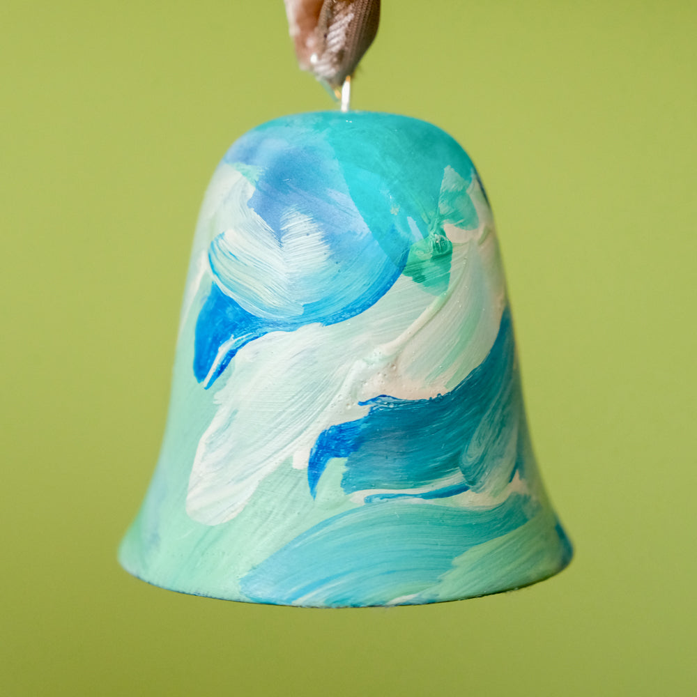 Original Hand-Painted Bell Ornament 14