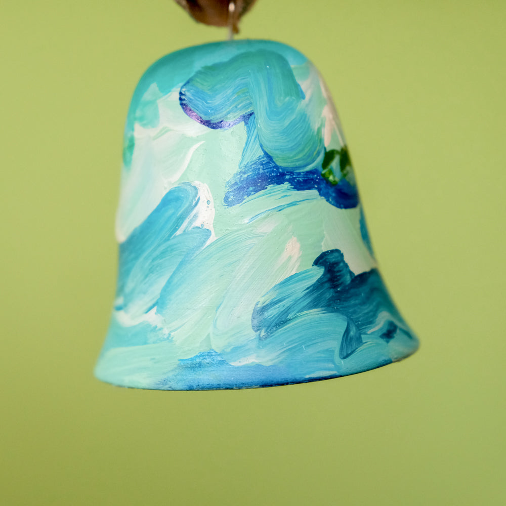 Original Hand-Painted Bell Ornament 14