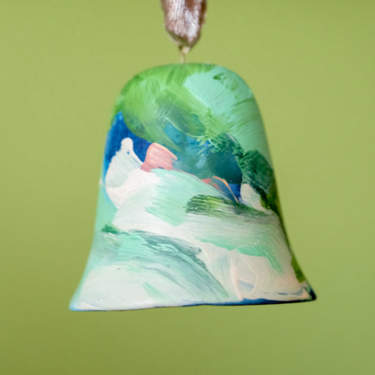 Original Hand-Painted Bell Ornament 15