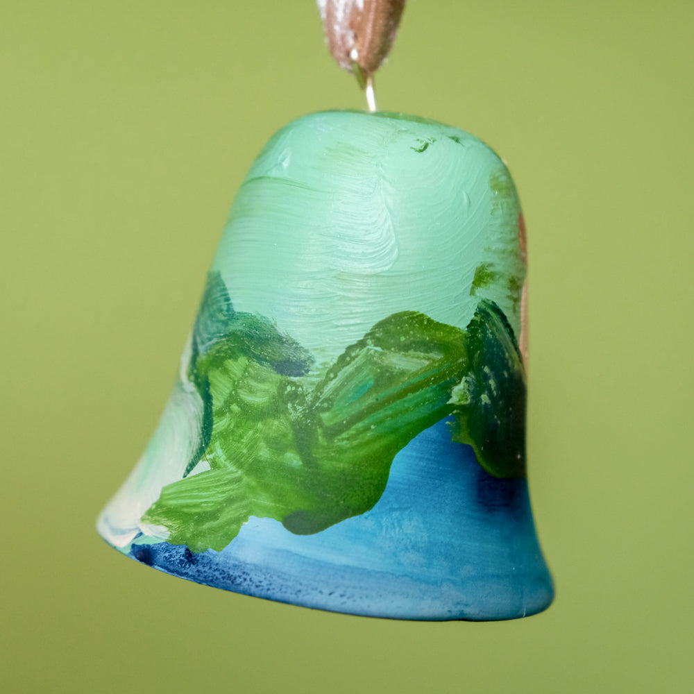 Original Hand-Painted Bell Ornament 15