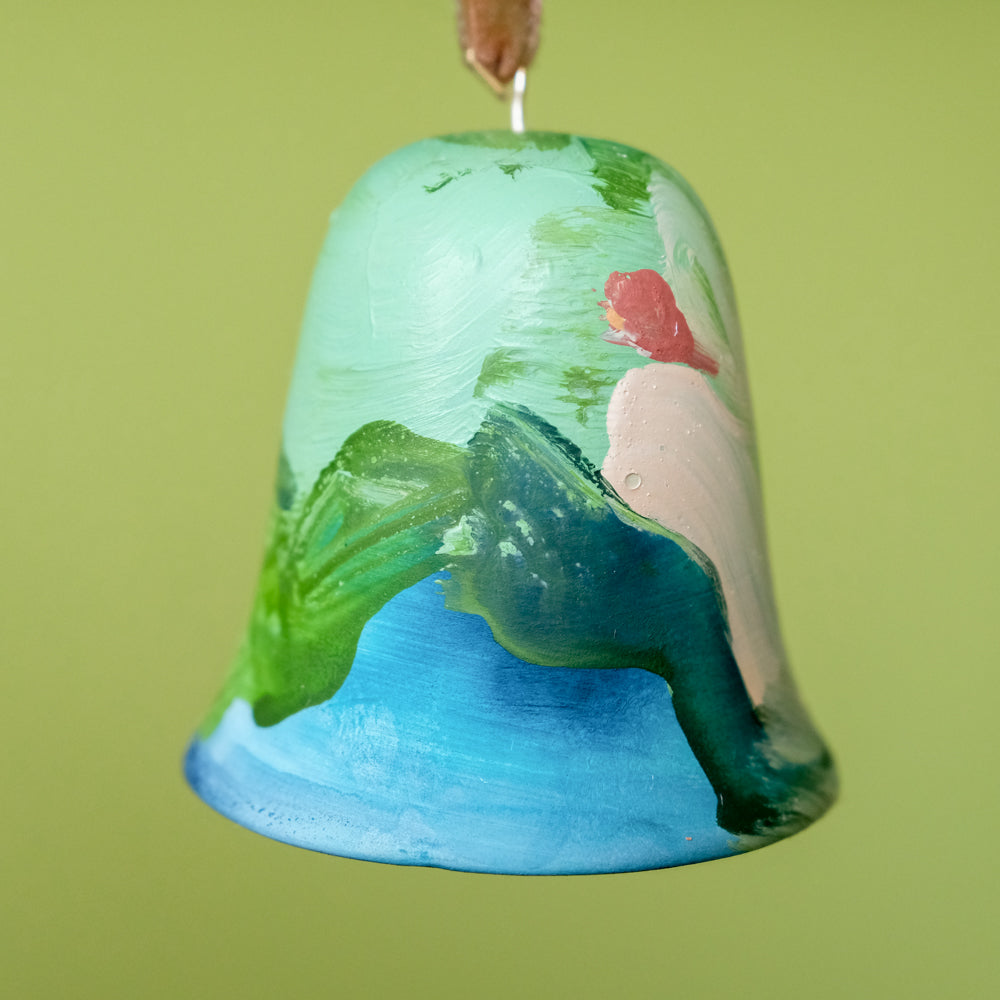 Original Hand-Painted Bell Ornament 15