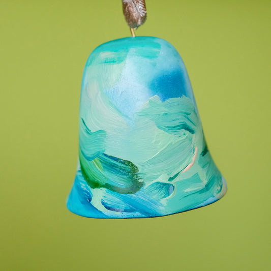 Original Hand-Painted Bell Ornament 16