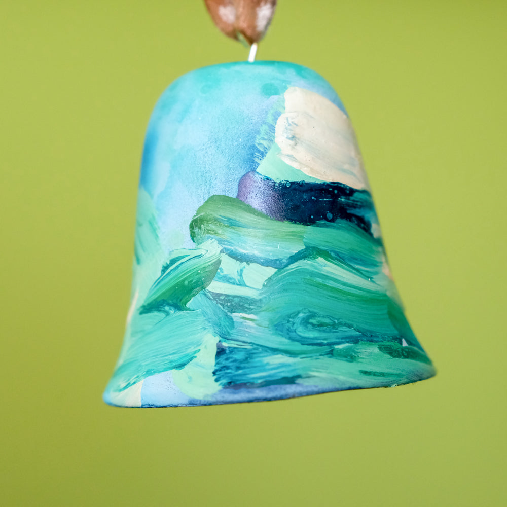 Original Hand-Painted Bell Ornament 16