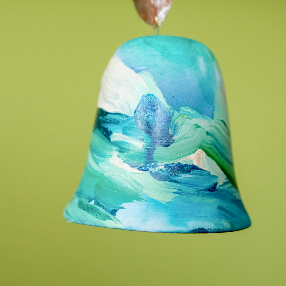 Original Hand-Painted Bell Ornament 16