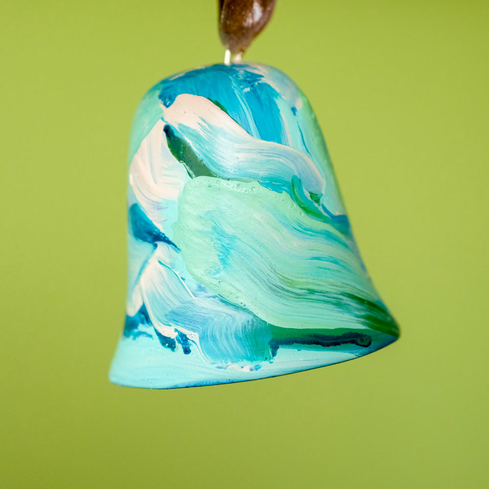 Original Hand-Painted Bell Ornament 17