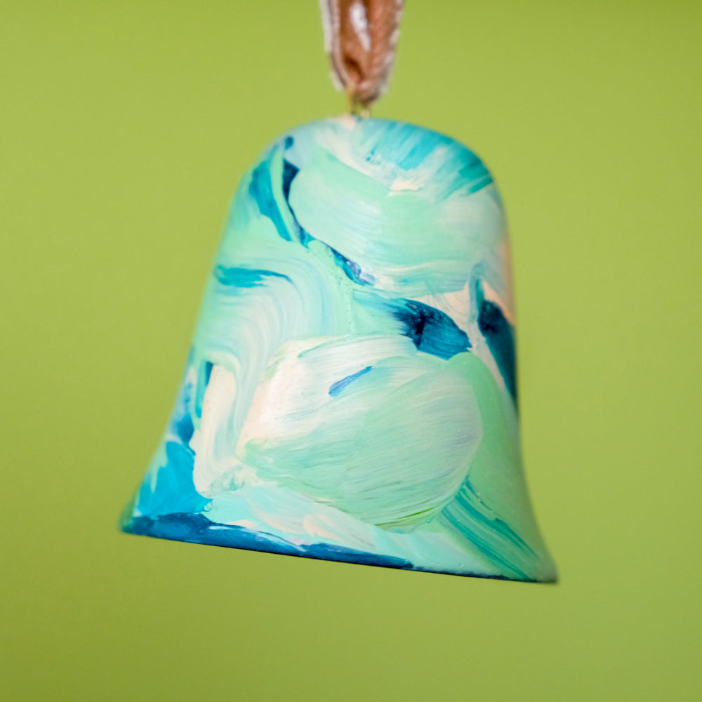 Original Hand-Painted Bell Ornament 17