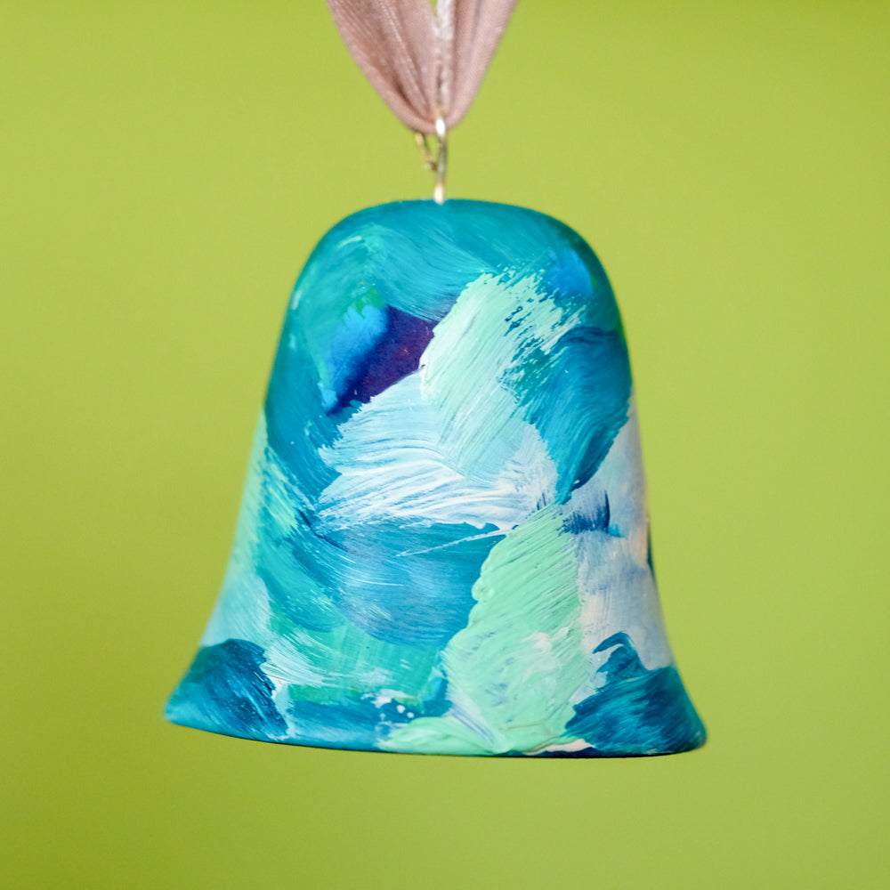 Original Hand-Painted Bell Ornament 19