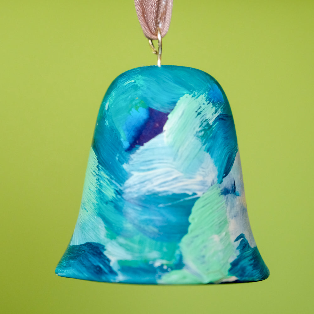 Original Hand-Painted Bell Ornament 19