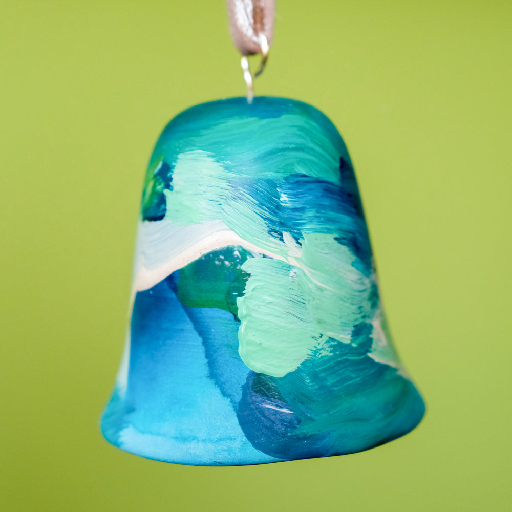 Original Hand-Painted Bell Ornament 19