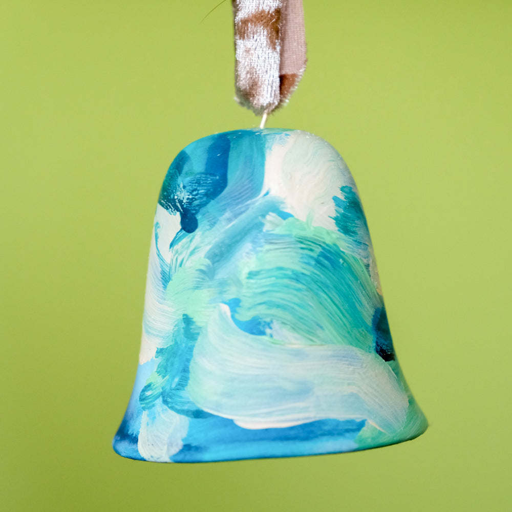 Original Hand-Painted Bell Ornament 20