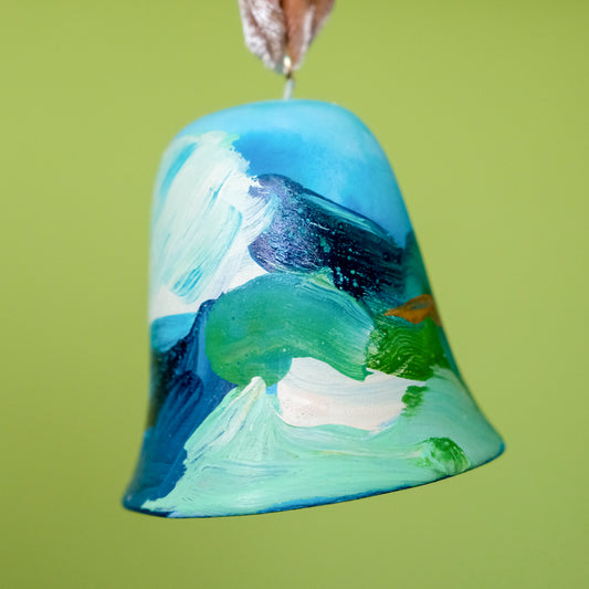 Original Hand-Painted Bell Ornament 22