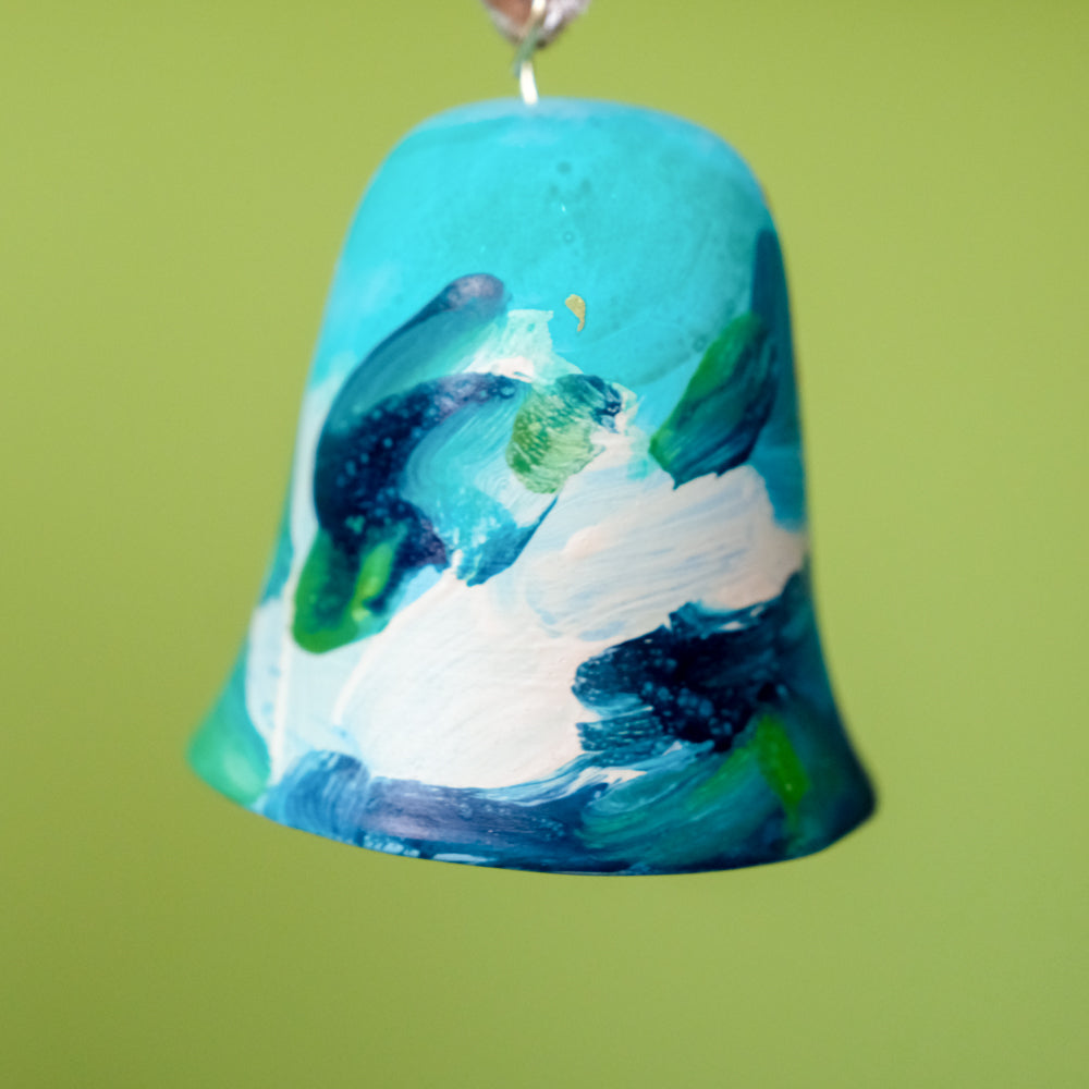 Original Hand-Painted Bell Ornament 22