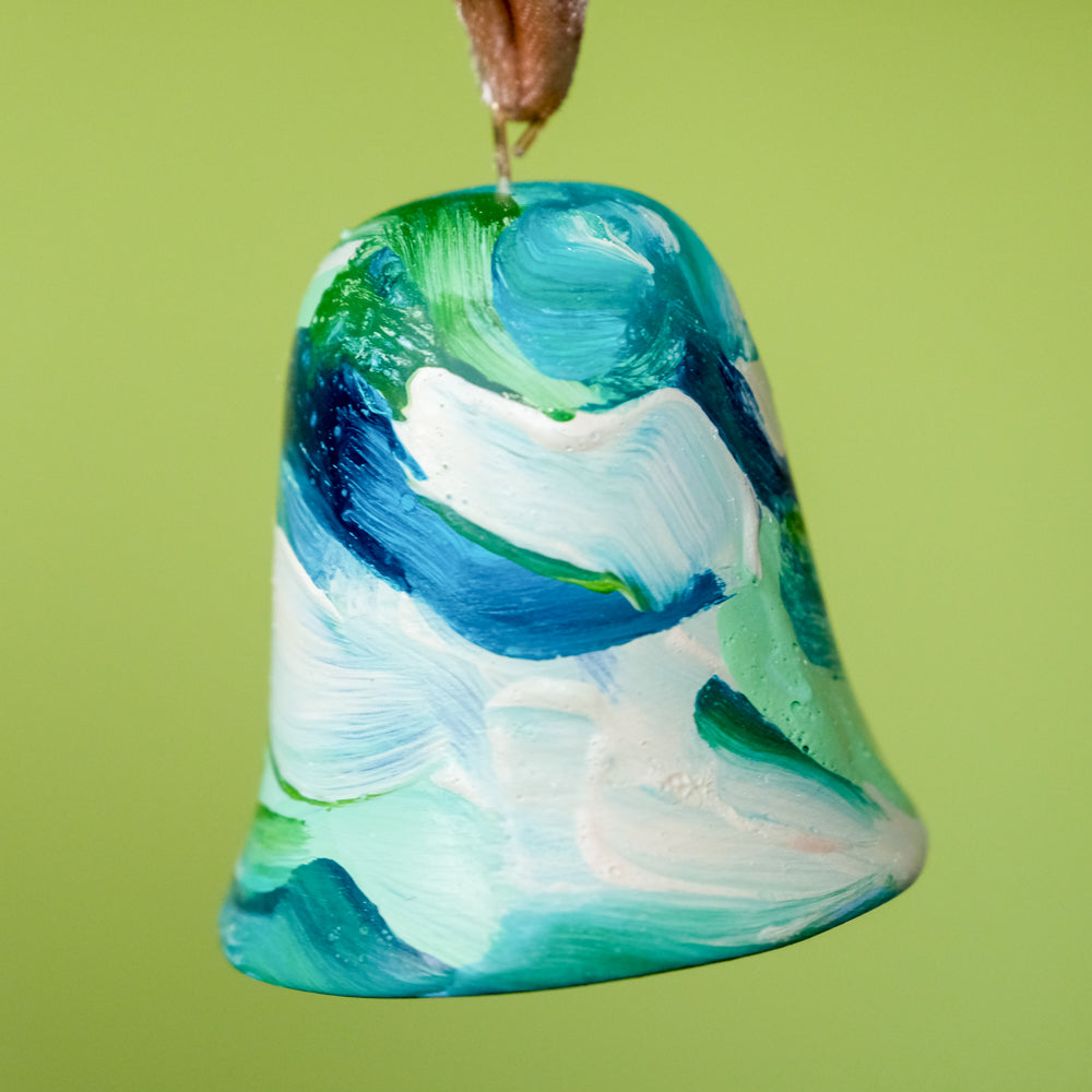 Original Hand-Painted Bell Ornament 23