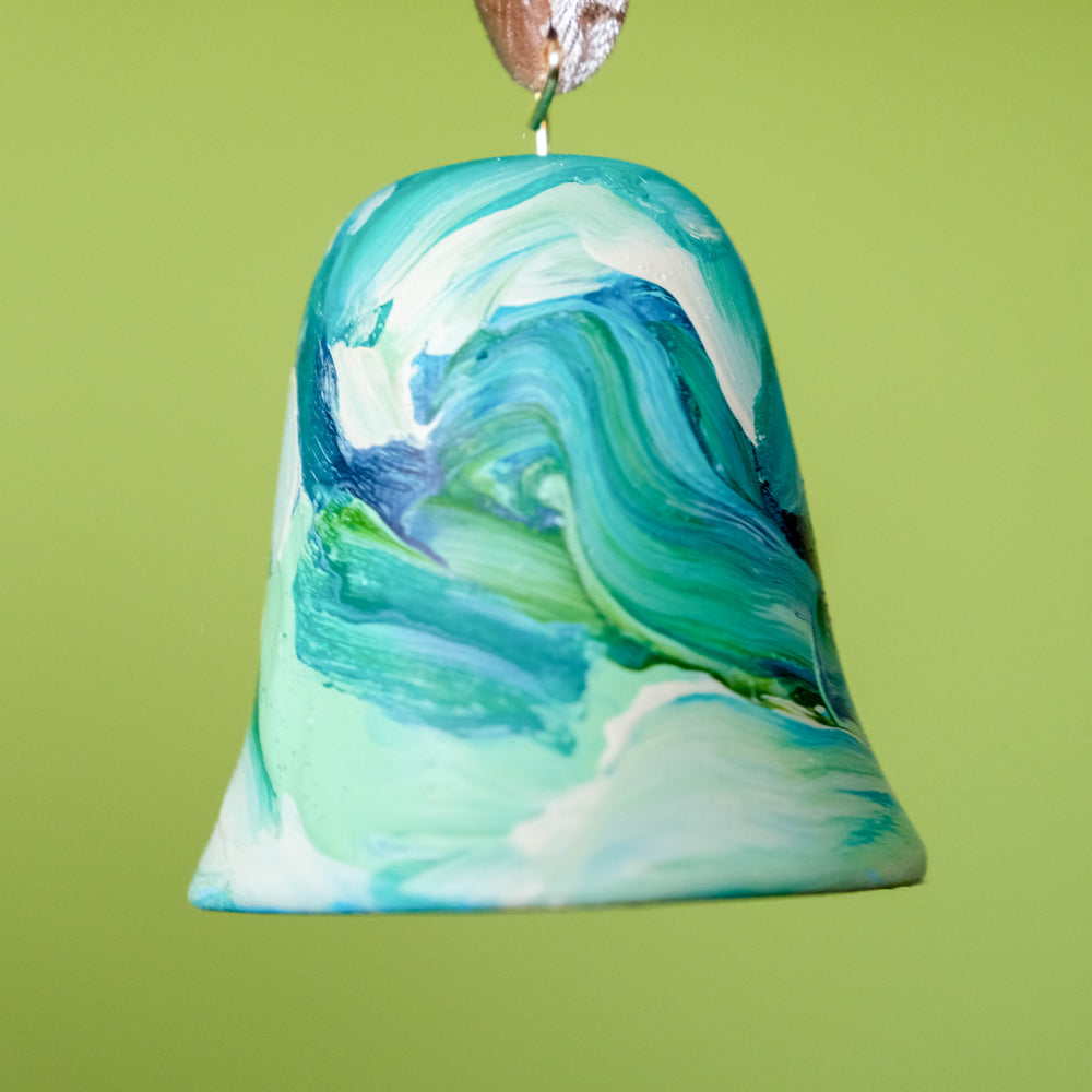 Original Hand-Painted Bell Ornament 23