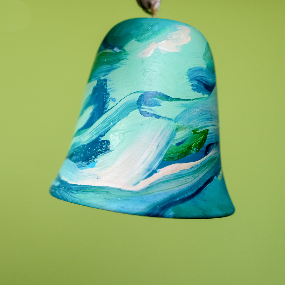 Original Hand-Painted Bell Ornament 24