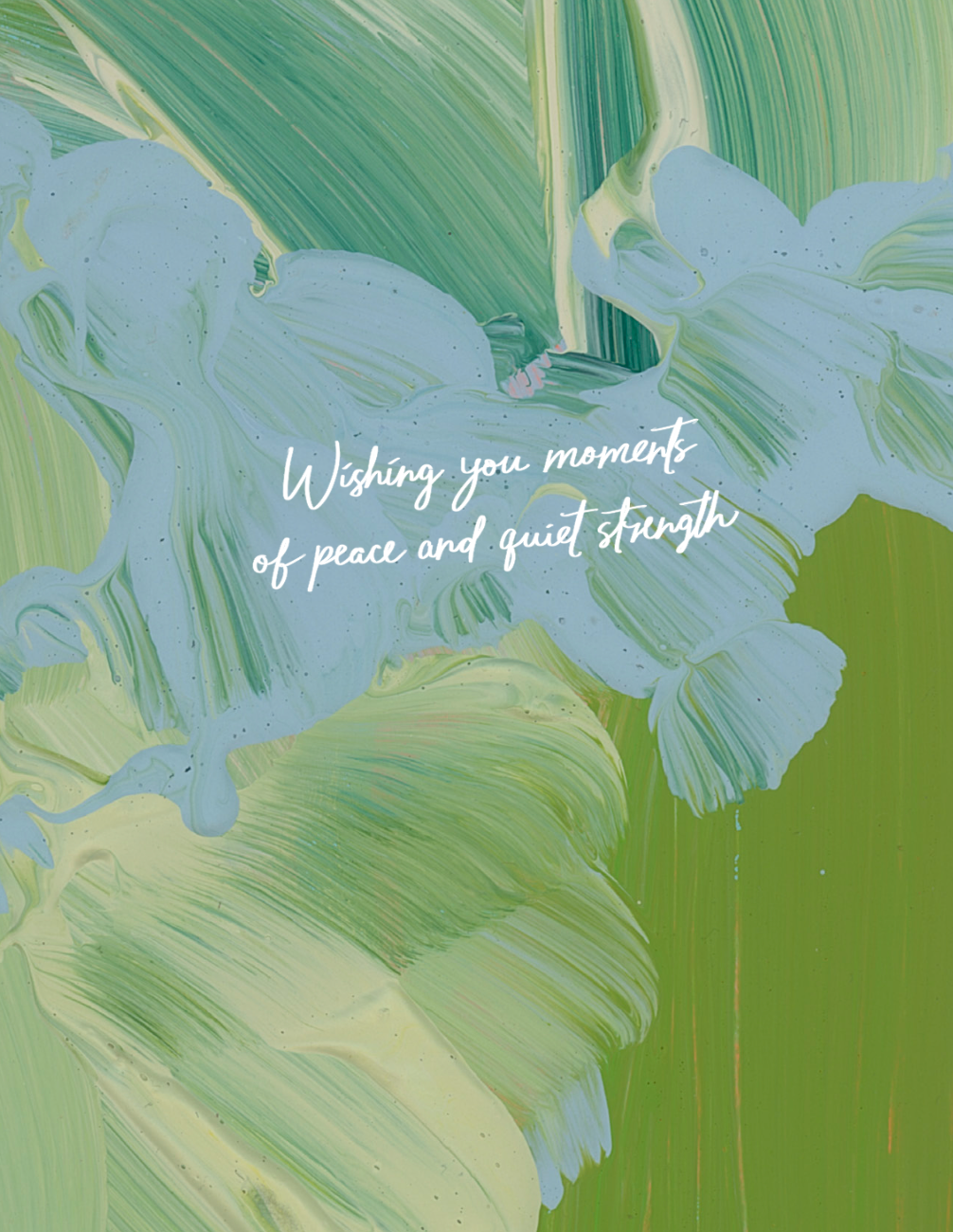 Moments of Peace Sympathy Card