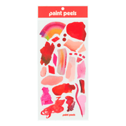 Vibrant Reds Paint Peels - No.001 Single Sticker Sheet