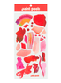 Vibrant Reds Paint Peels - No.001 Single Sticker Sheet