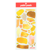 Vibrant Yellows Paint Peels - No.003 Single Sticker Sheet