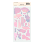 Vibrant Reds Paint Peels - No.001 Single Sticker Sheet