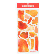 Vibrant Oranges Paint Peels - No.002 Single Sticker Sheet