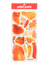 Vibrant Oranges Paint Peels - No.002 Single Sticker Sheet